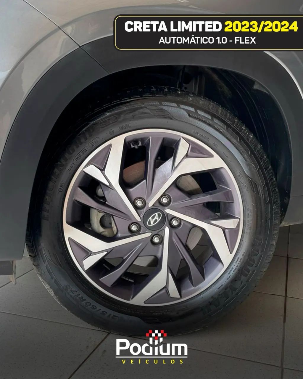 Hyundai Creta Limited 1.0 TB 12V Flex AUT 2024 - Foto 6