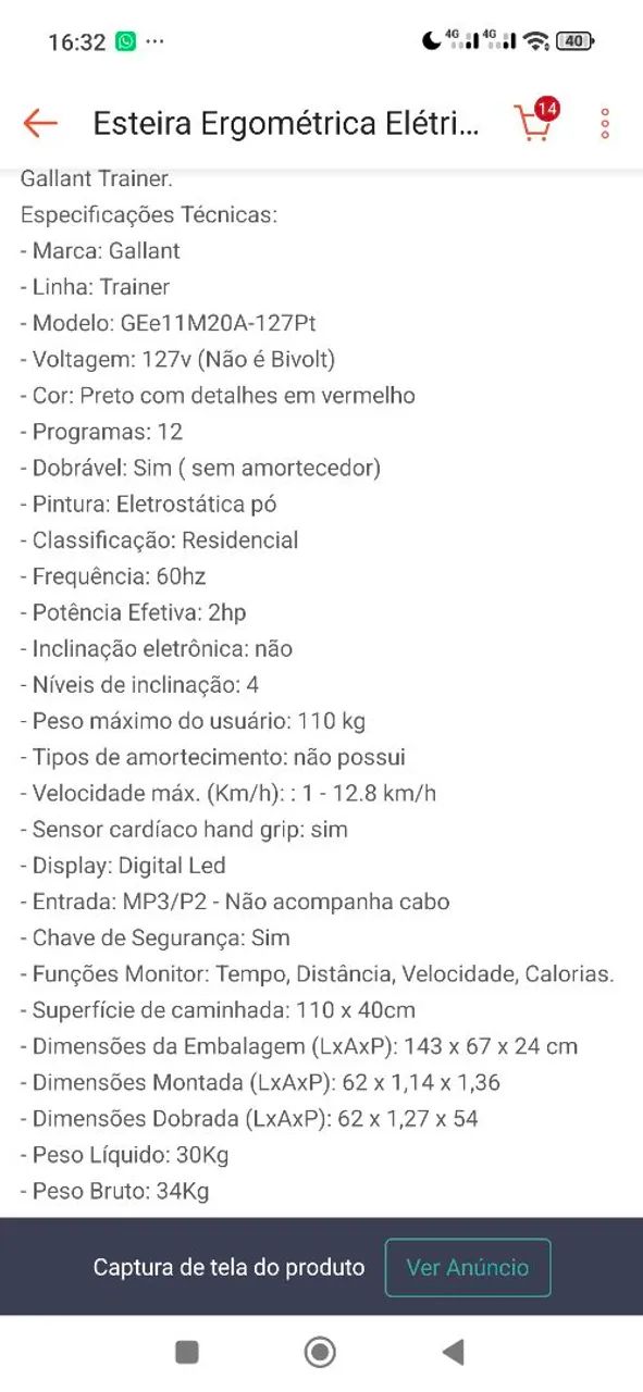 Esteira  - Foto 4