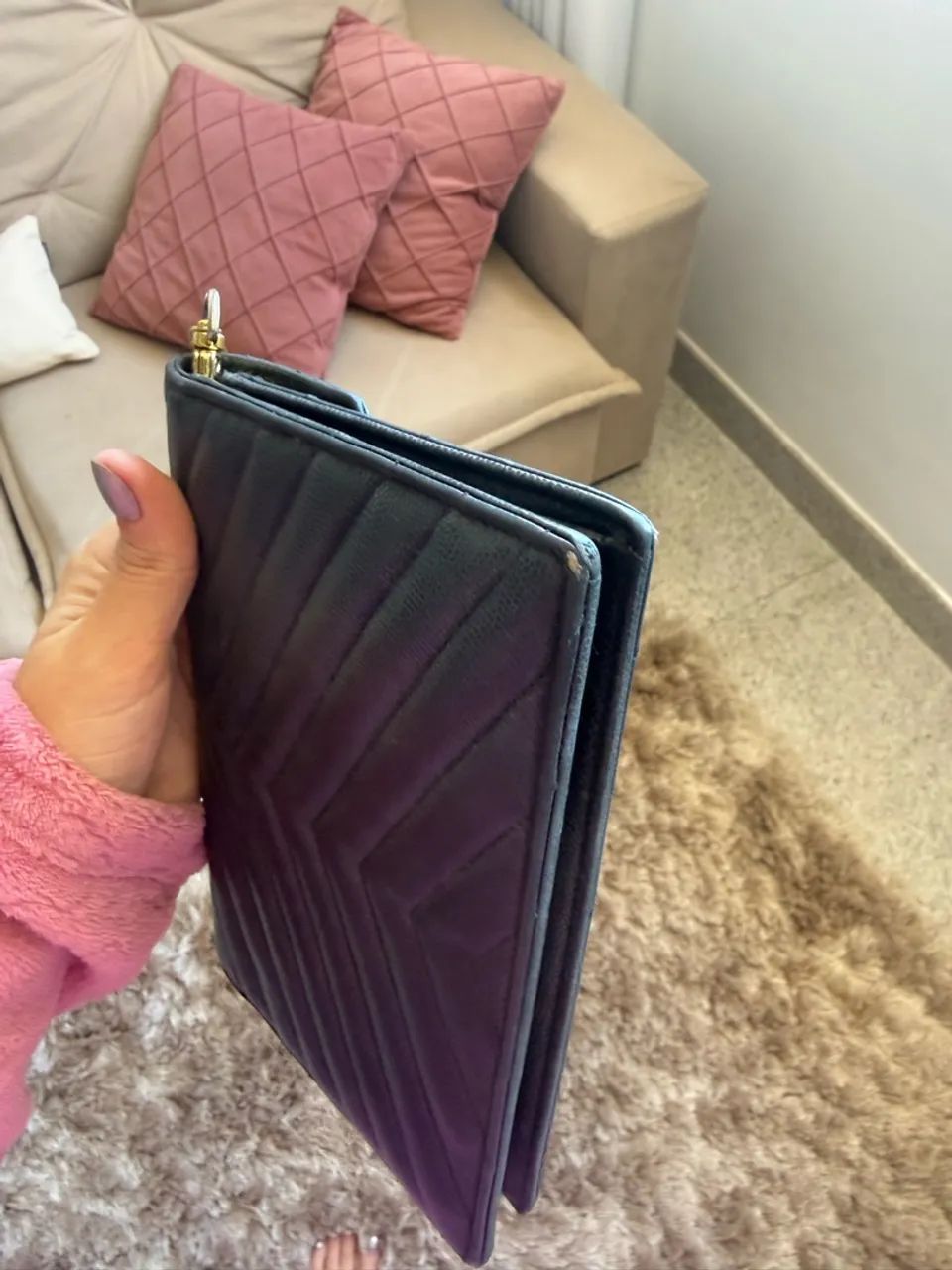 Bolsa ysl envelope preta original  - Foto 3