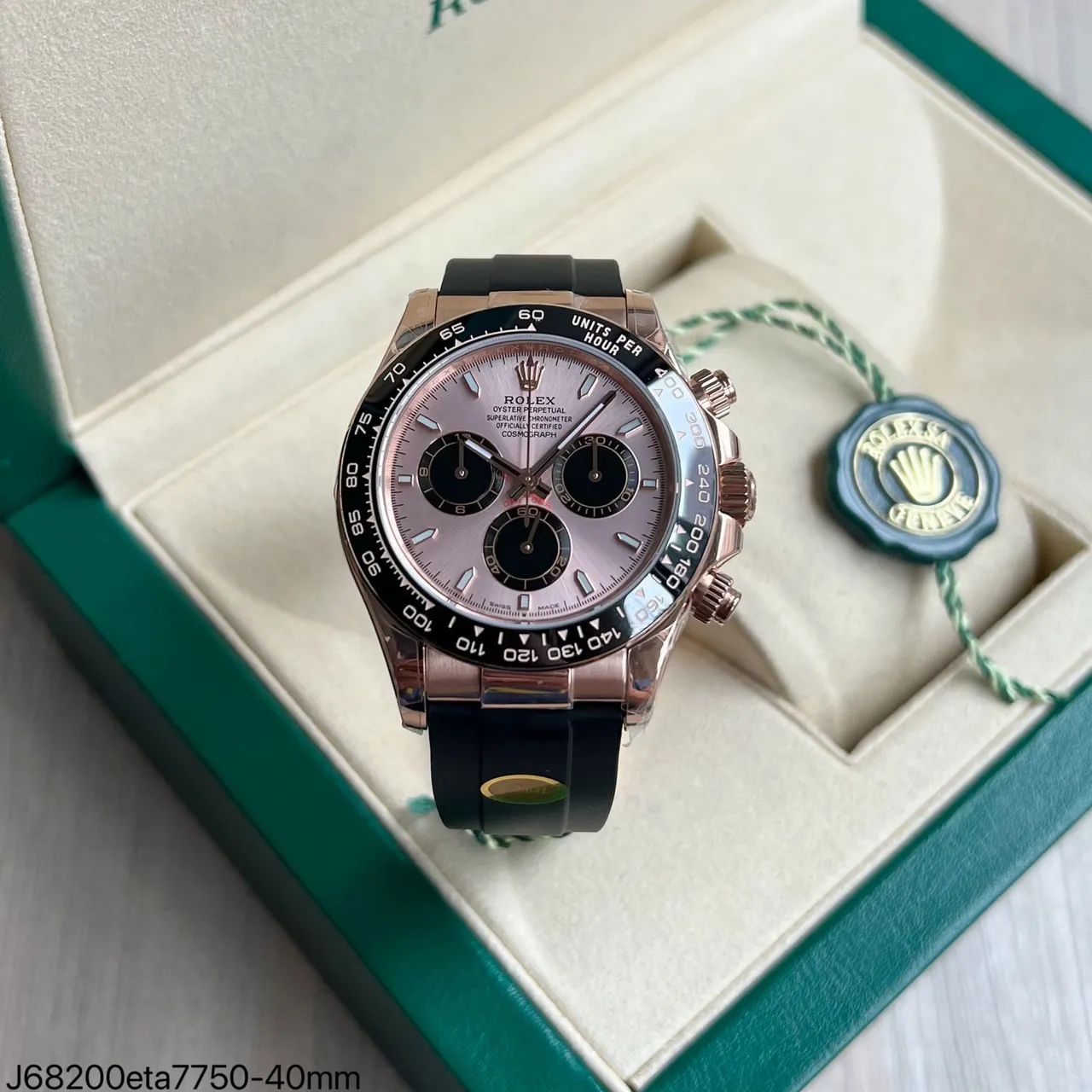 Relógio Rolex Daytona Rosé Super Clone automático