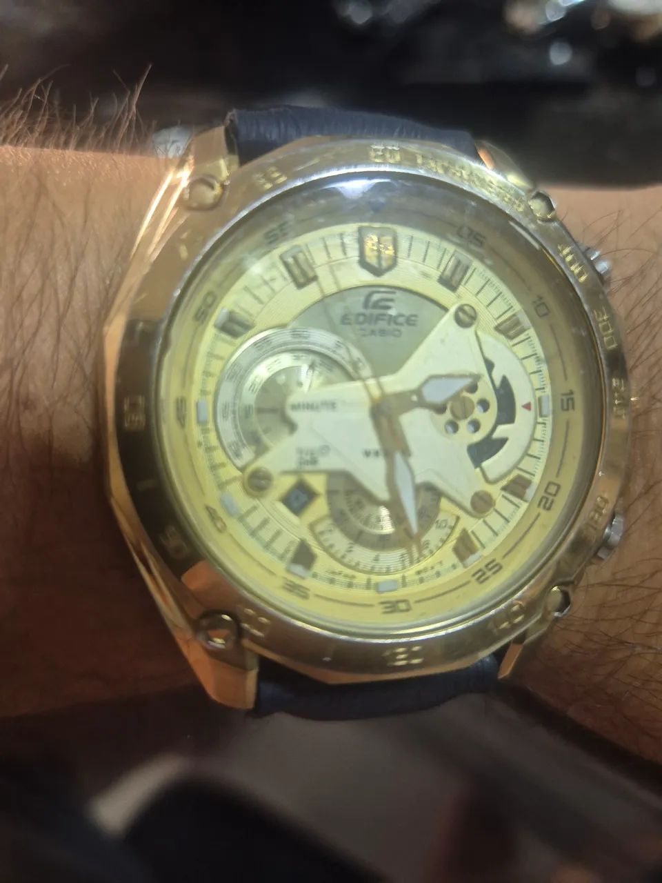 Relógio CASIO EDIFICE EF-550 CRONÓGRAFO  -  FUNCIONANDO PERFEITAMENTE - Foto 5