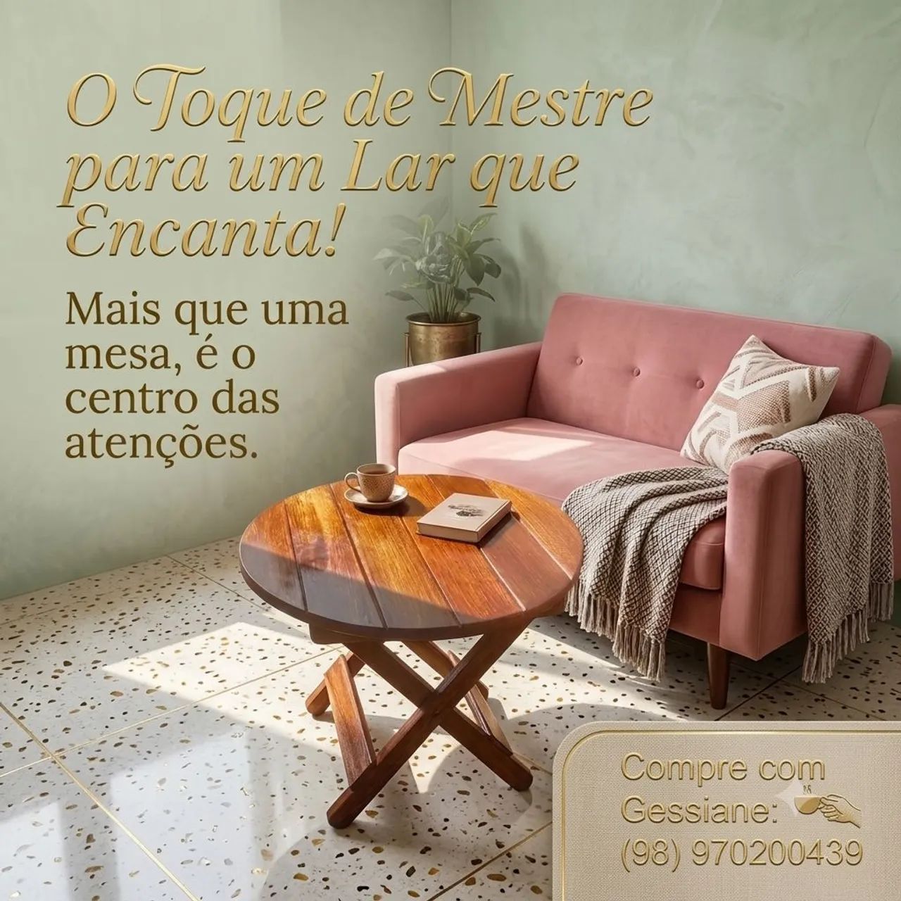 Mesa de centro em madeira - Foto 3