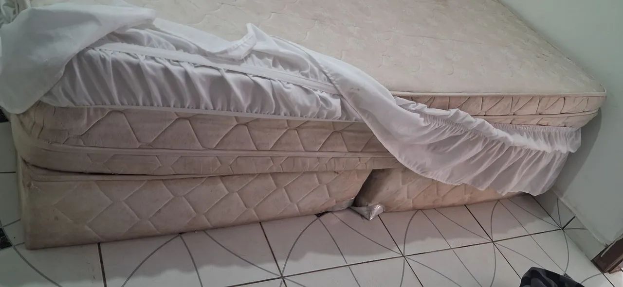 CAMA Super King completo (colchão + base box). - Foto 3