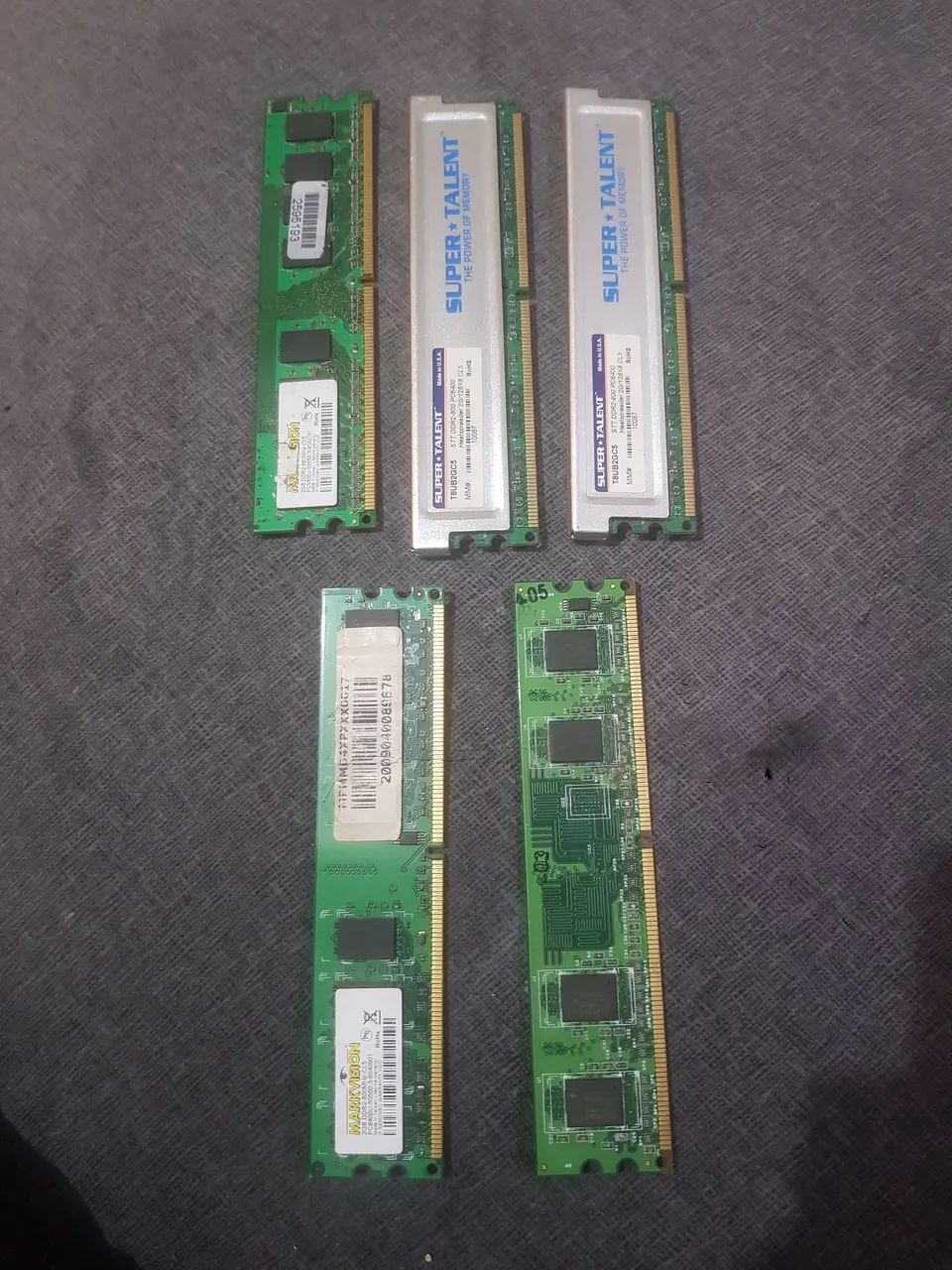 Lote 10gb RAM ddr2 5x2Gb - Foto 2