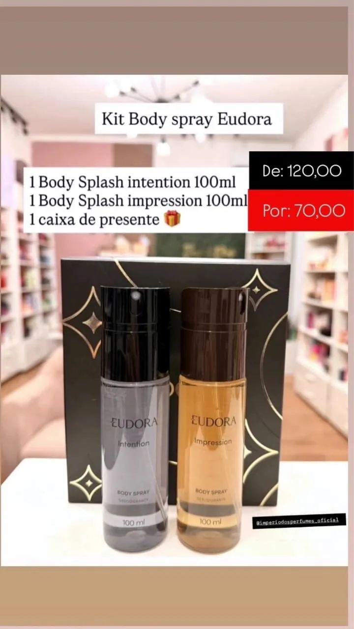 Kit De perfumes para o dia dos Pais