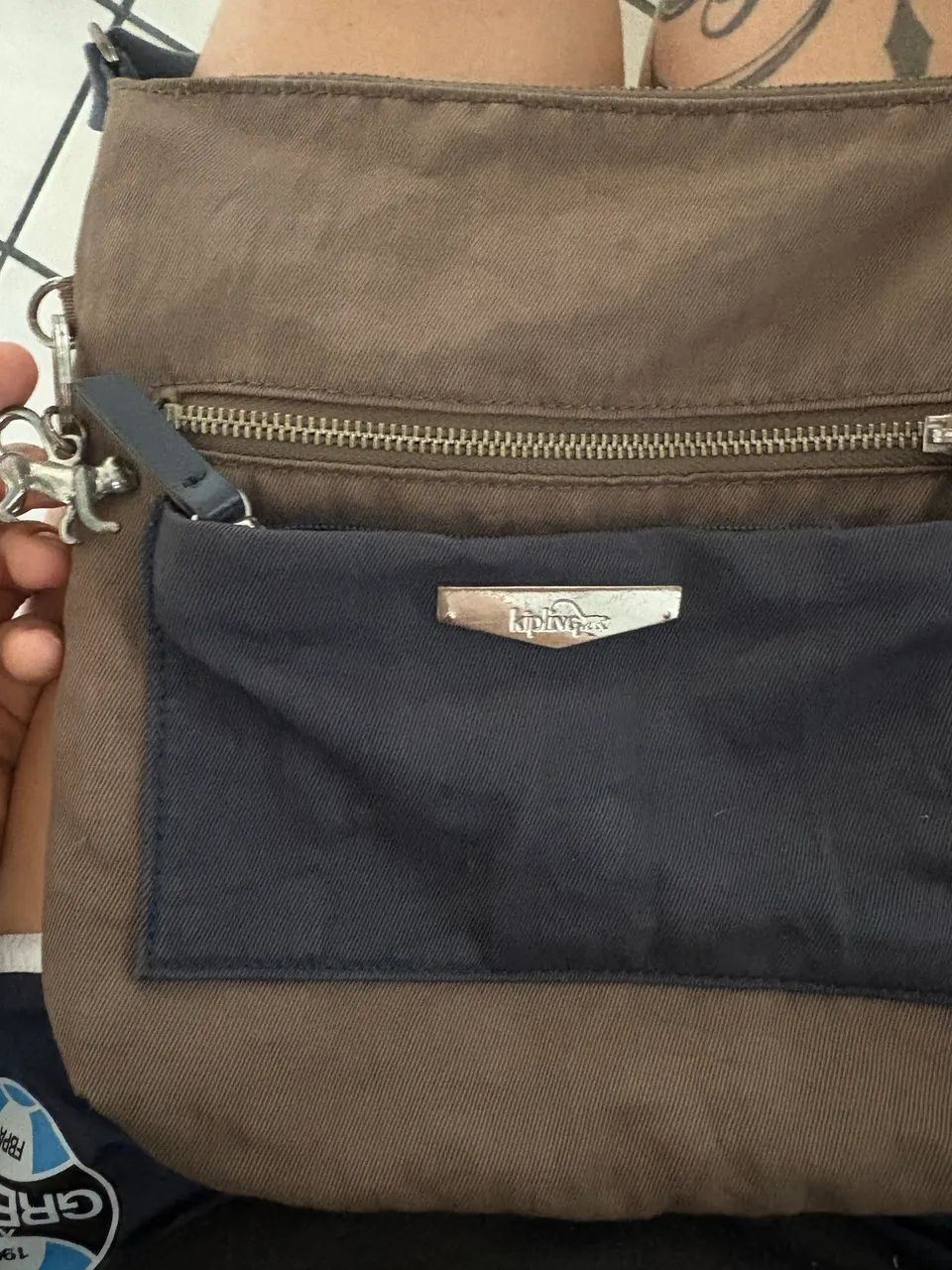 Bolsa kipling marrom