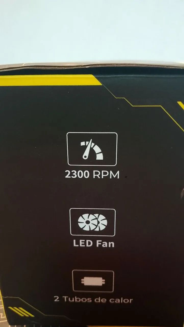 Cooler processador 2 fans novo zero  - Foto 5
