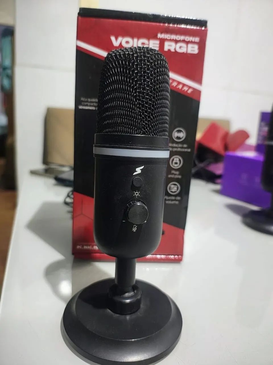 Microfone Voice RGB Superframe  - Foto 4