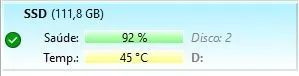 SSD 120GB SATA 2.5" SomnAmbulist - Saúde 92% - Foto 2