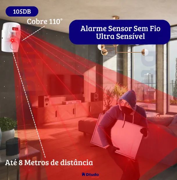 Alarme Sensor de Presença  - Foto 5