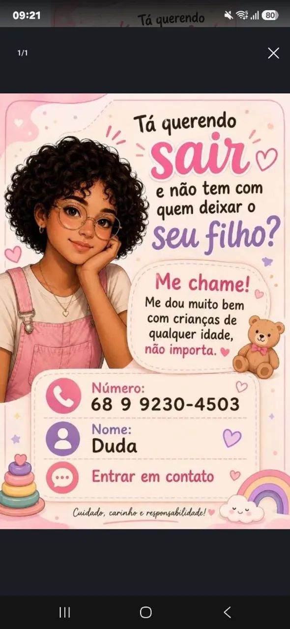 Se você quer sair e não tem como quem deixar seu filho(a)