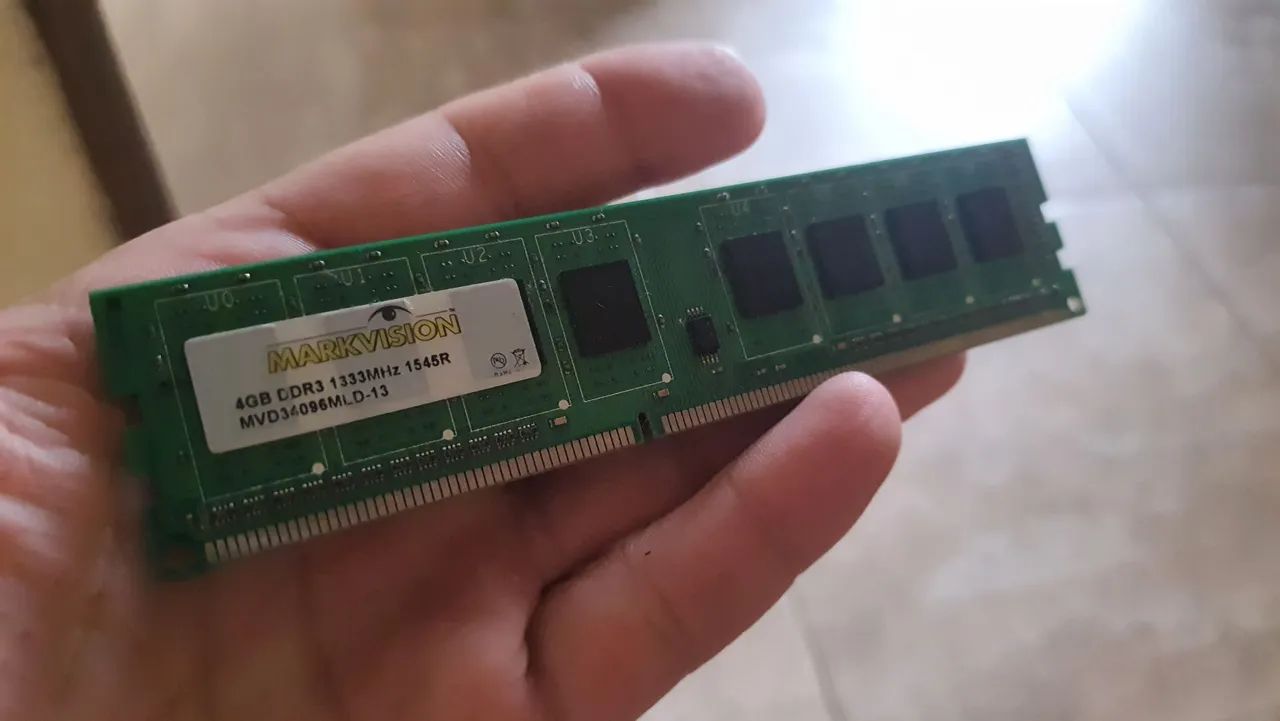 Memória ram 4gb ddr3
