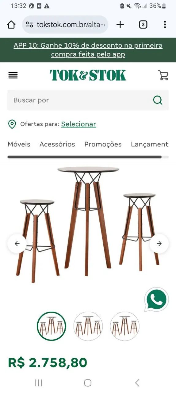 Vendo Bistrô Tok-Stok - Foto 2