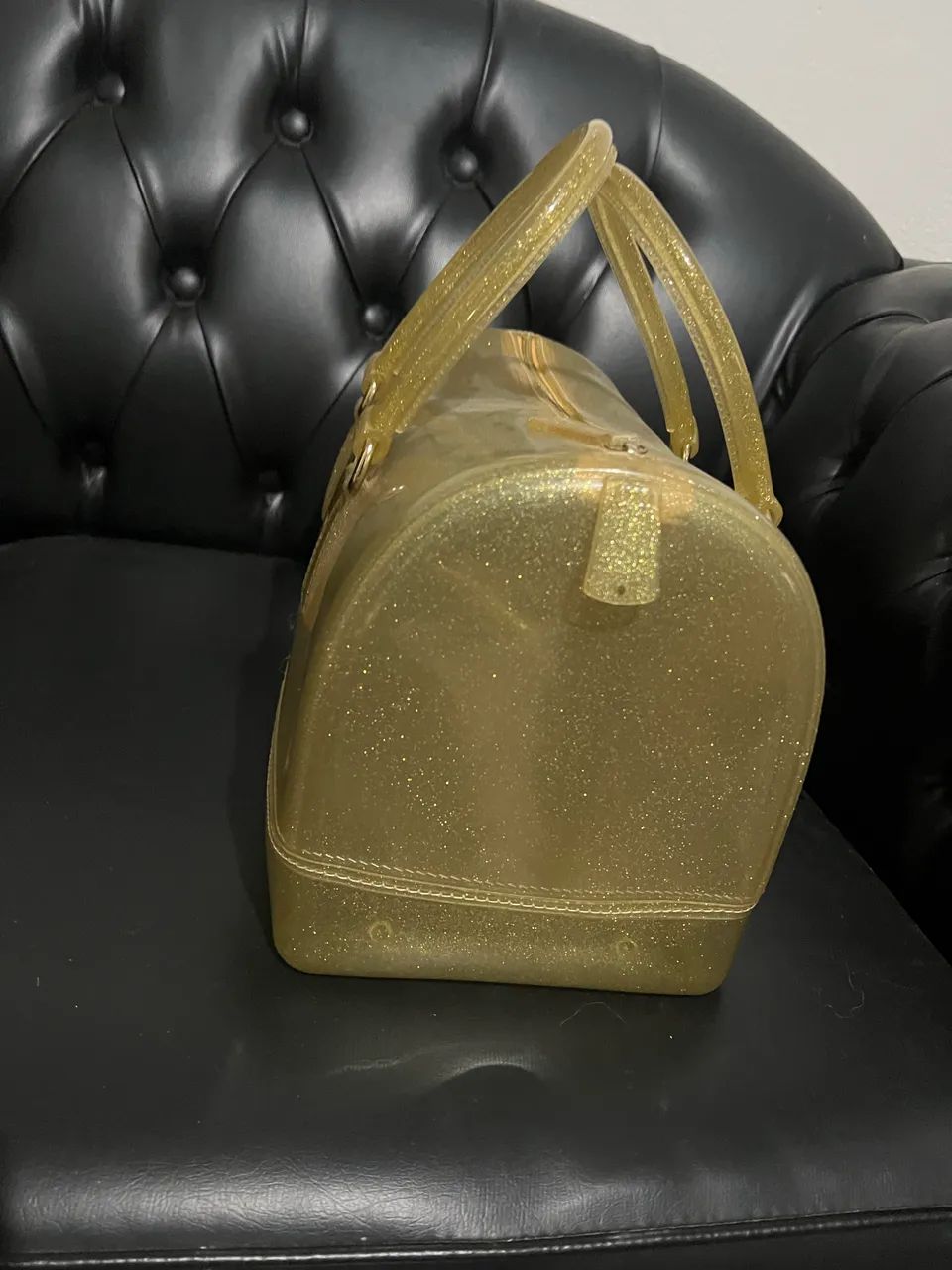 Jelly Bag Amarela com Glitter Original 30cm - Foto 2