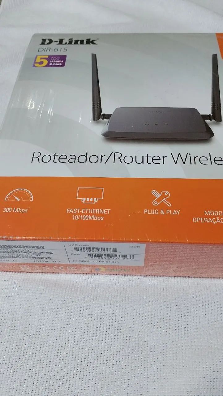 Roteador/router wireless Dlink N300, com função repetidor