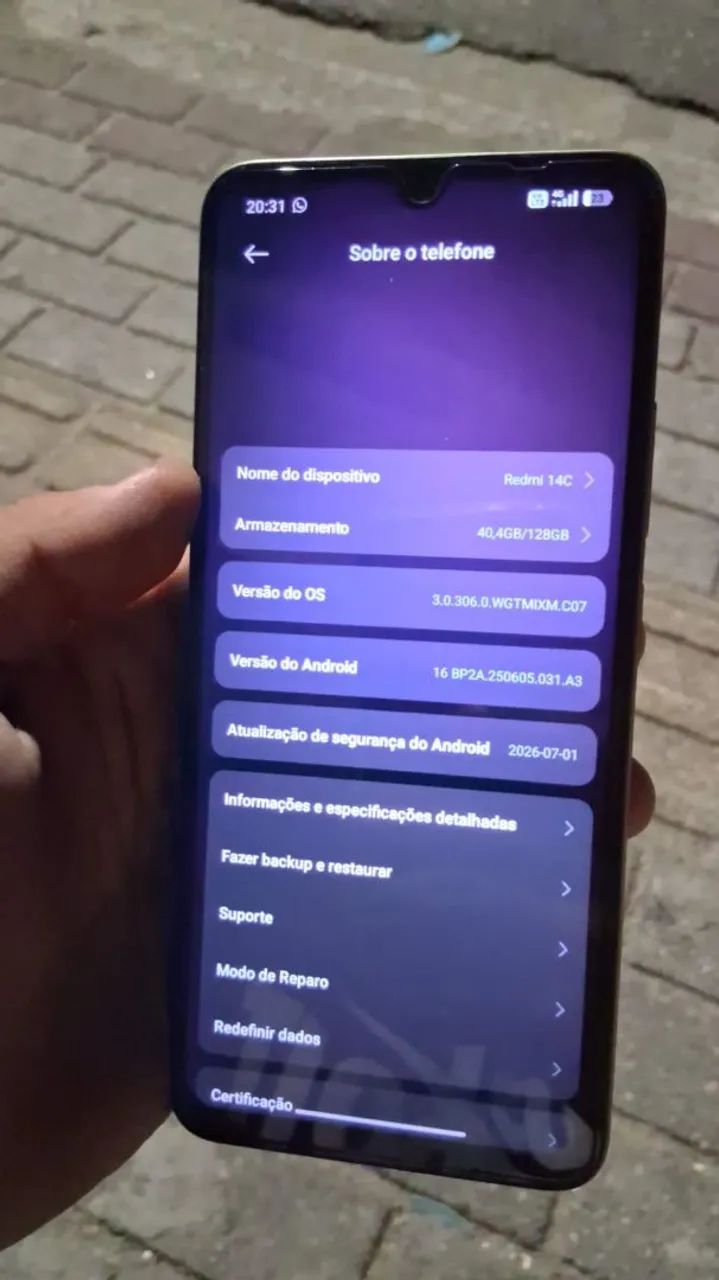 Redmi 14C + volta (troco por iPhone) - Foto 3