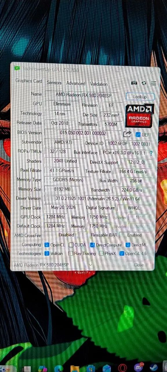 RX 580 2048SP 8GB SOYO em excelente estado de conservação - Foto 2