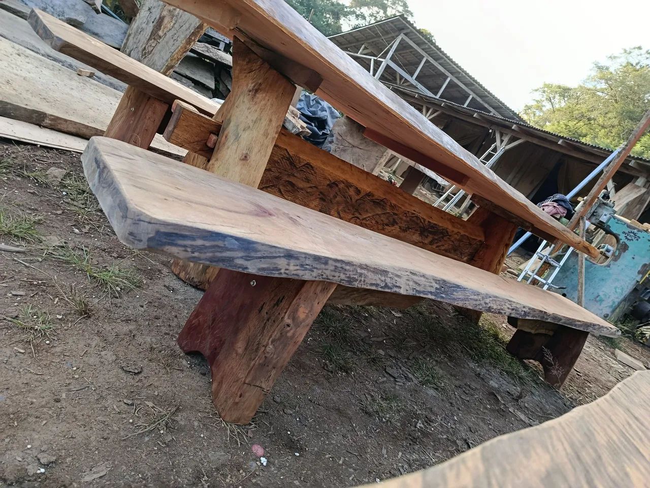 Mesa grande de madeira  - Foto 4