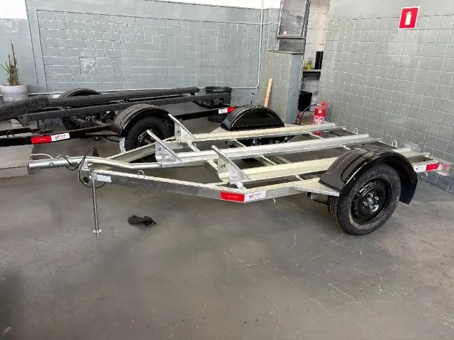 Carretinha para 3 MOTOS GALVANIZADA - À PRONTA ENTREGA - Foto 5