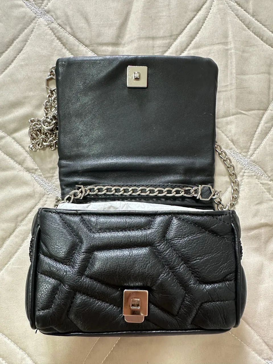 Bolsa Arezzo emma com brilhos  - Foto 5