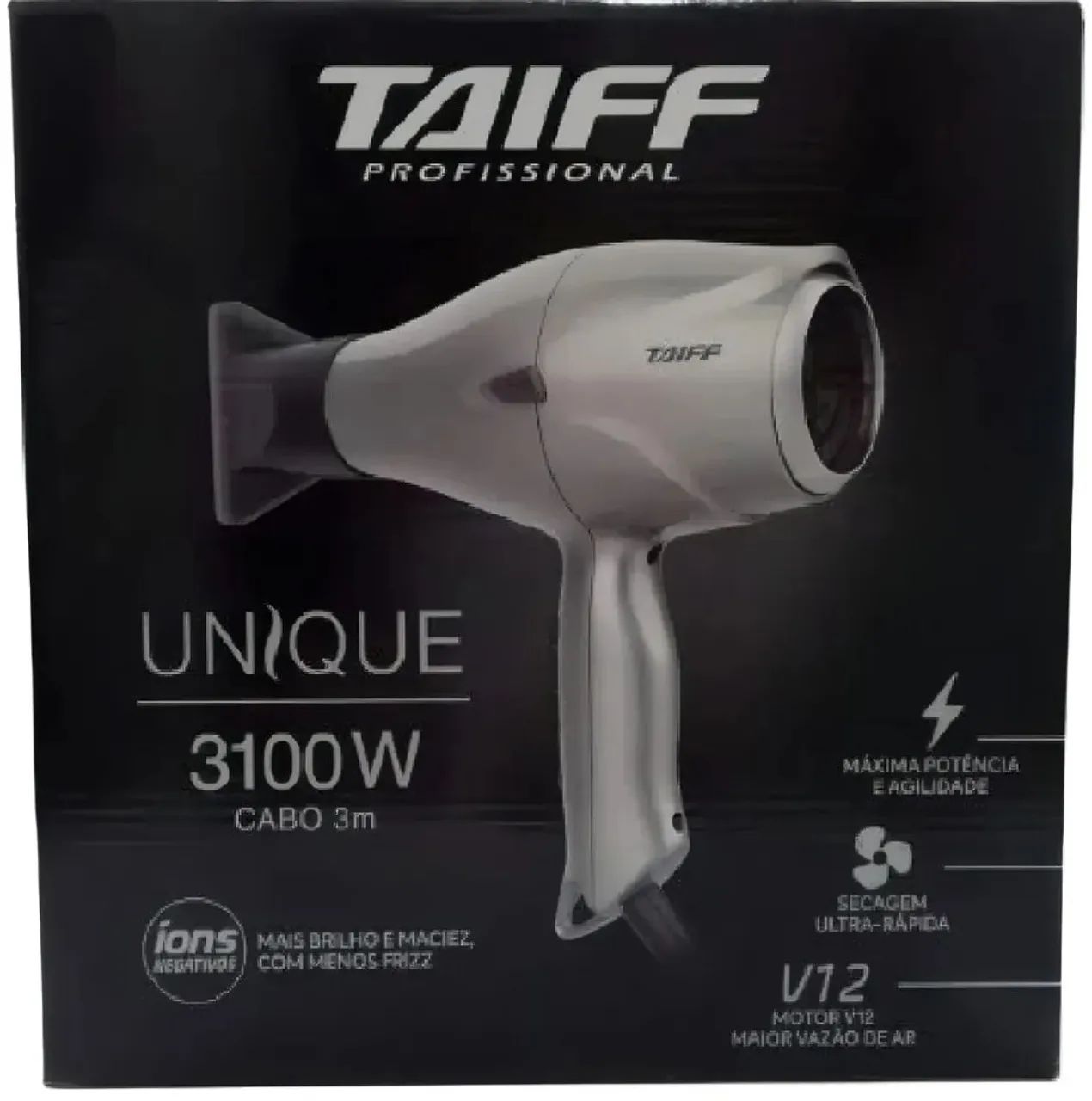 Secador de cabelos Taiff Unique 3100W mais potente 220v