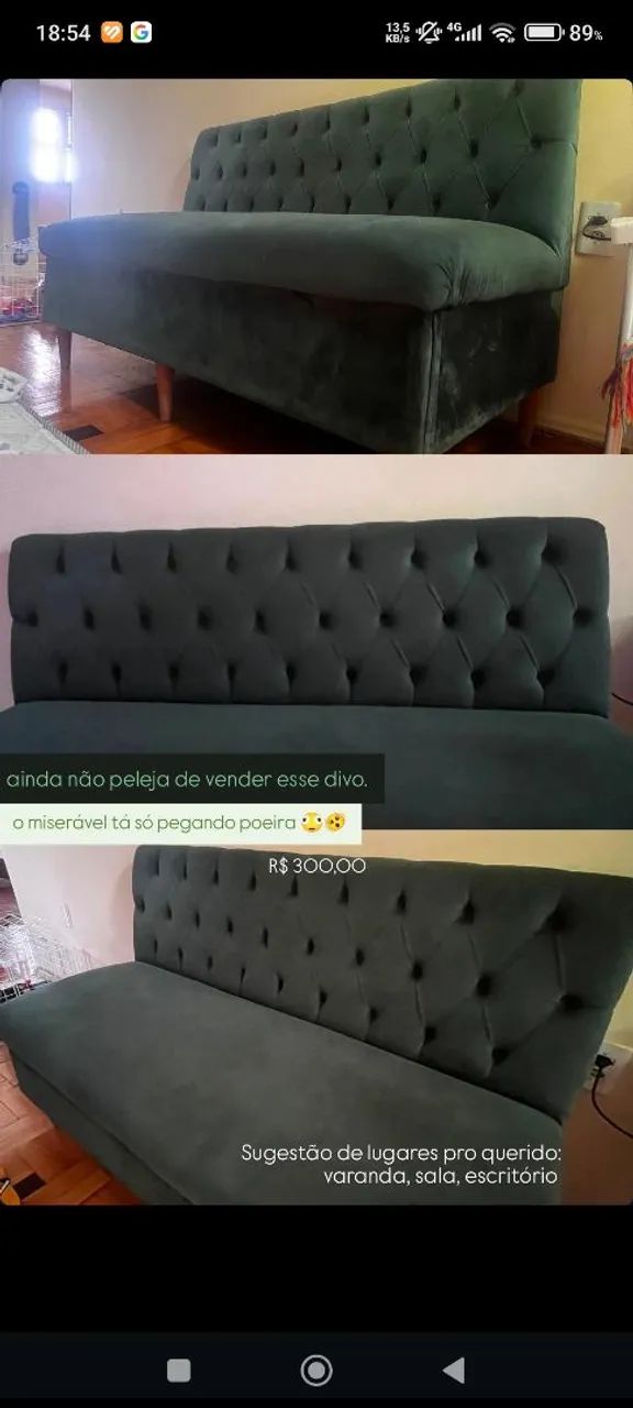 Sofá retrô 