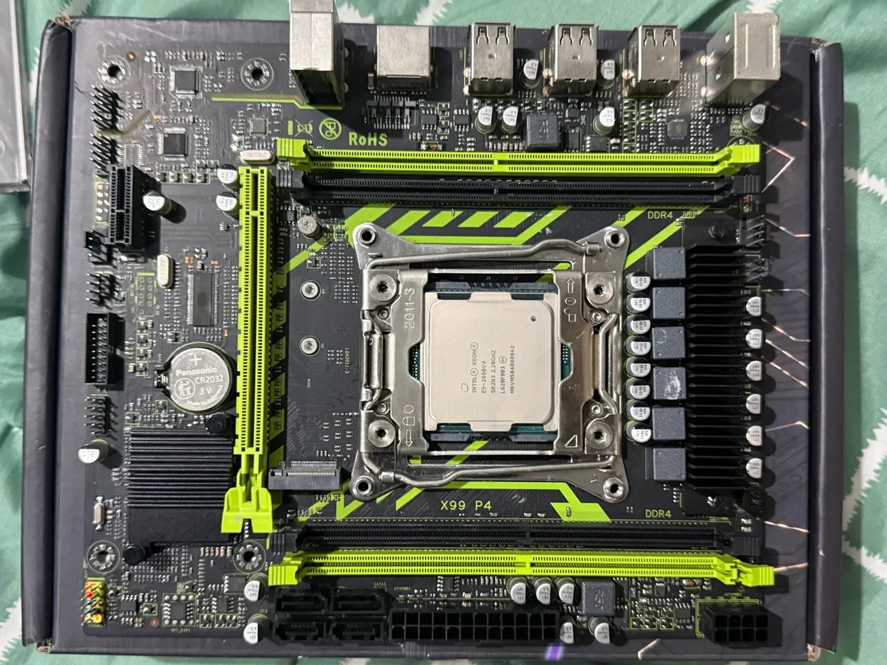 Placa mãe x99 processador 2680 v4 - Foto 4