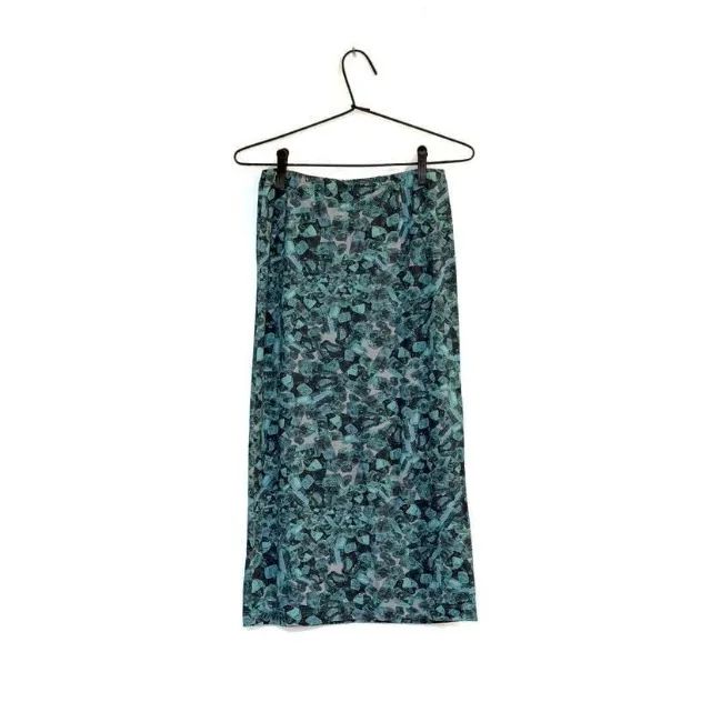 Saia verde estampada Animale M