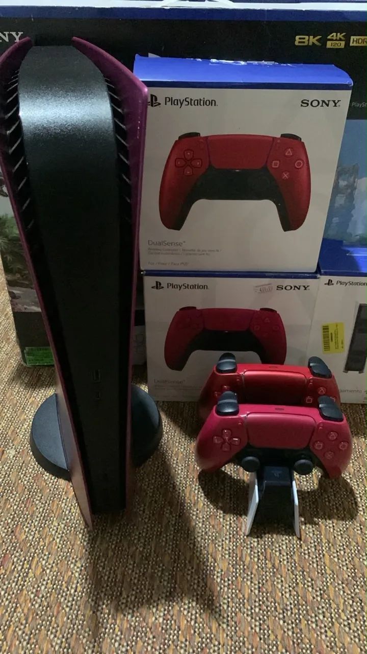 PS5-FAT, 2 Controles e Base carregador 