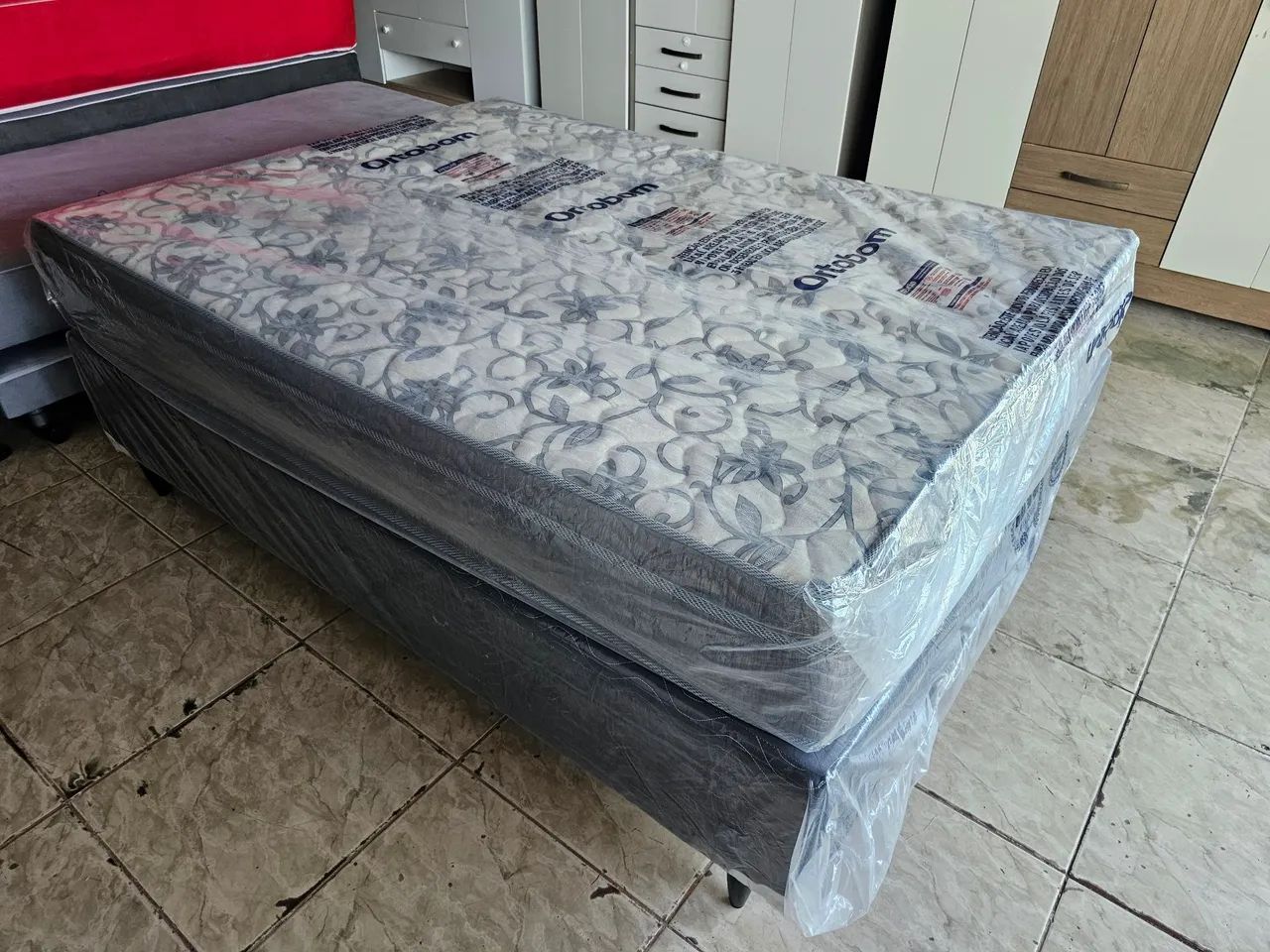Cama box nova padrão molas bonnel  - Foto 4
