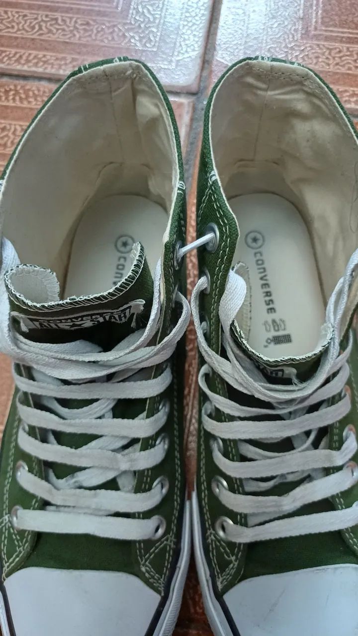 TÊNIS ALL STAR CANO LONGO VERDE  - Foto 4