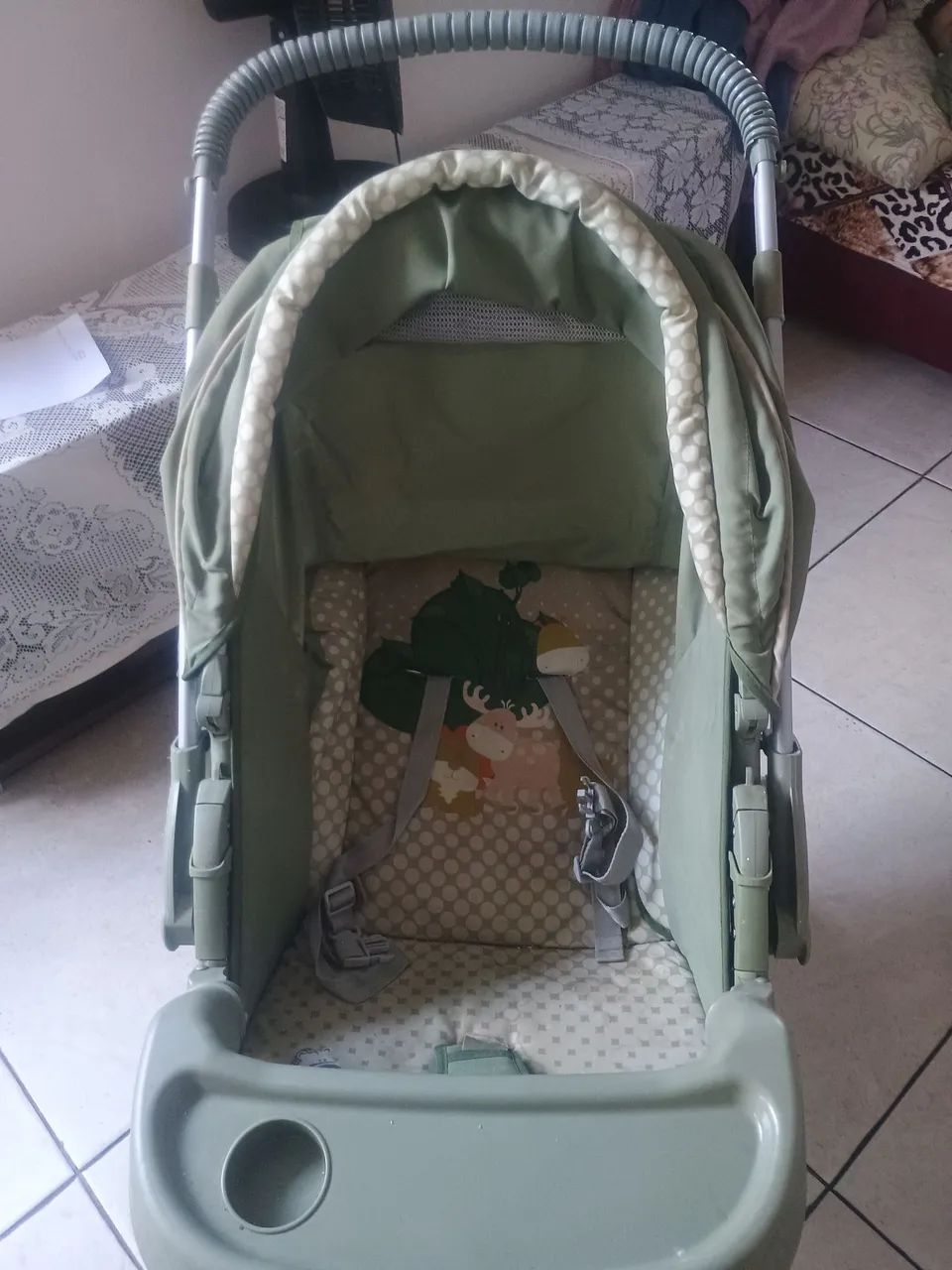 Kit banheira,carrinho de bebê e andador - Foto 3