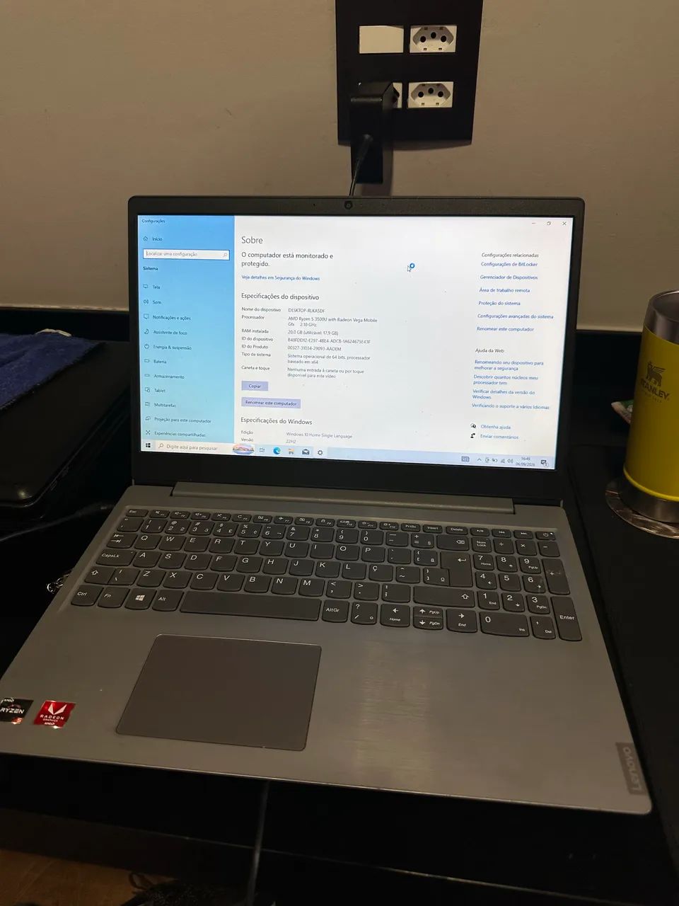 Notebook Lenovo Ryzen 5 - Foto 2