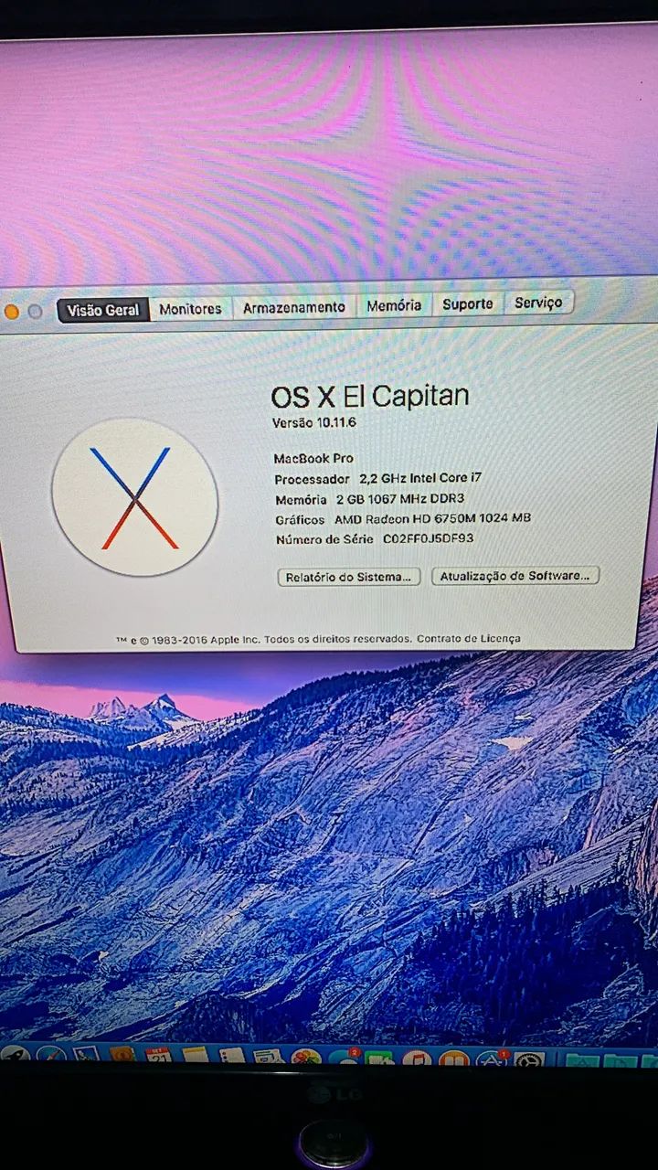 macbook pro 17 2011 a1297 com defeito na tela  - Foto 3