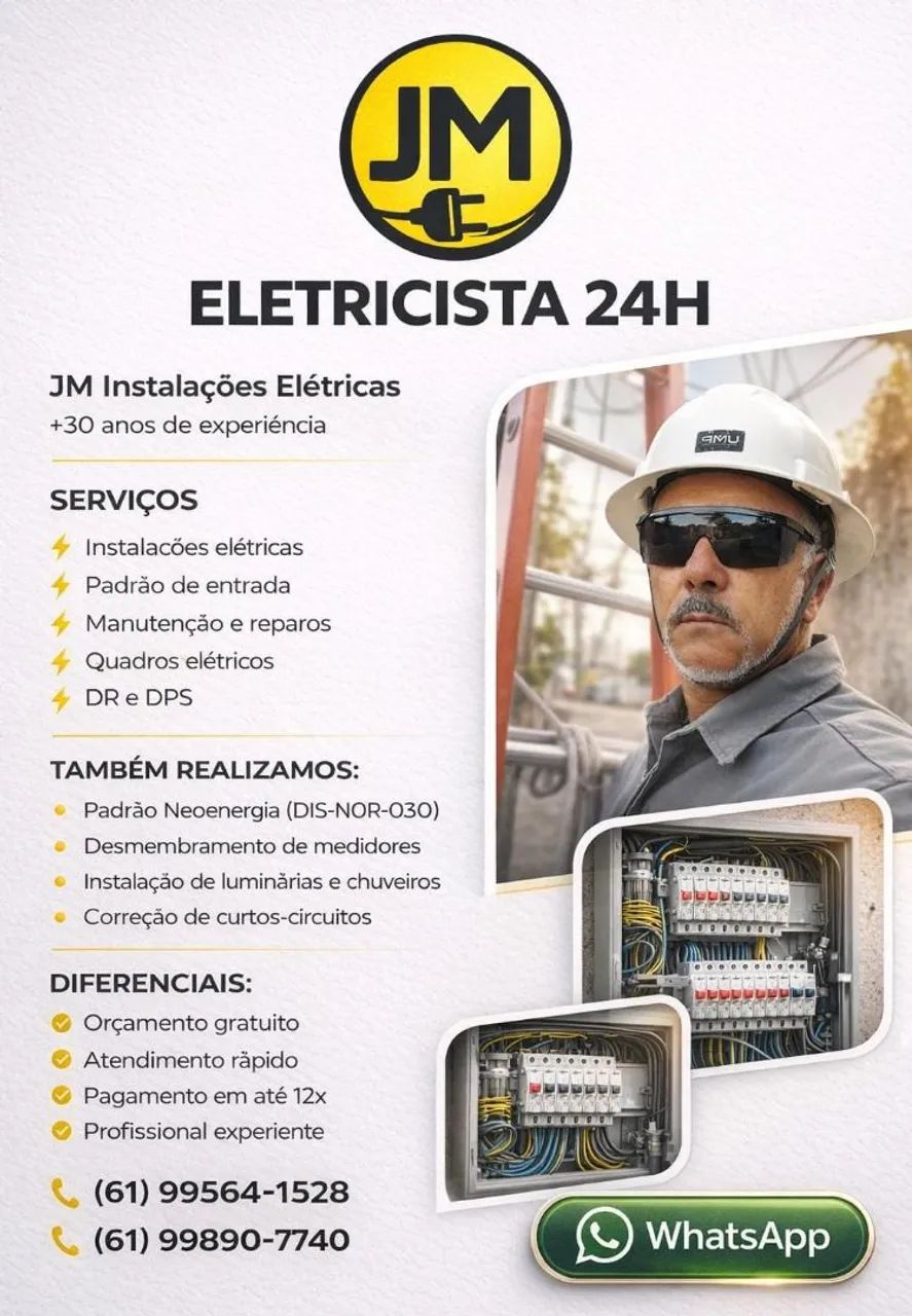 Eletricista de plantão 24horas