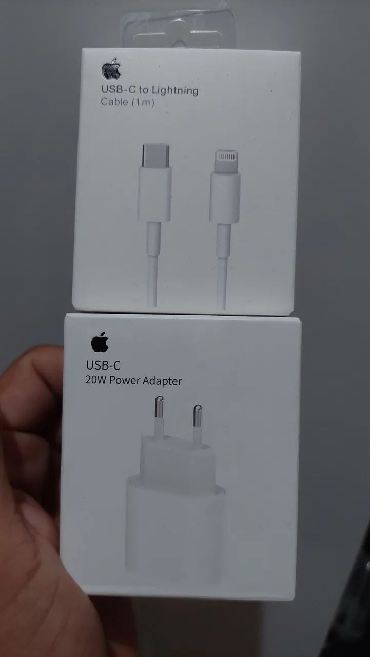 Carregador Turbo Iphone Completo. Fonte e Cabo!
