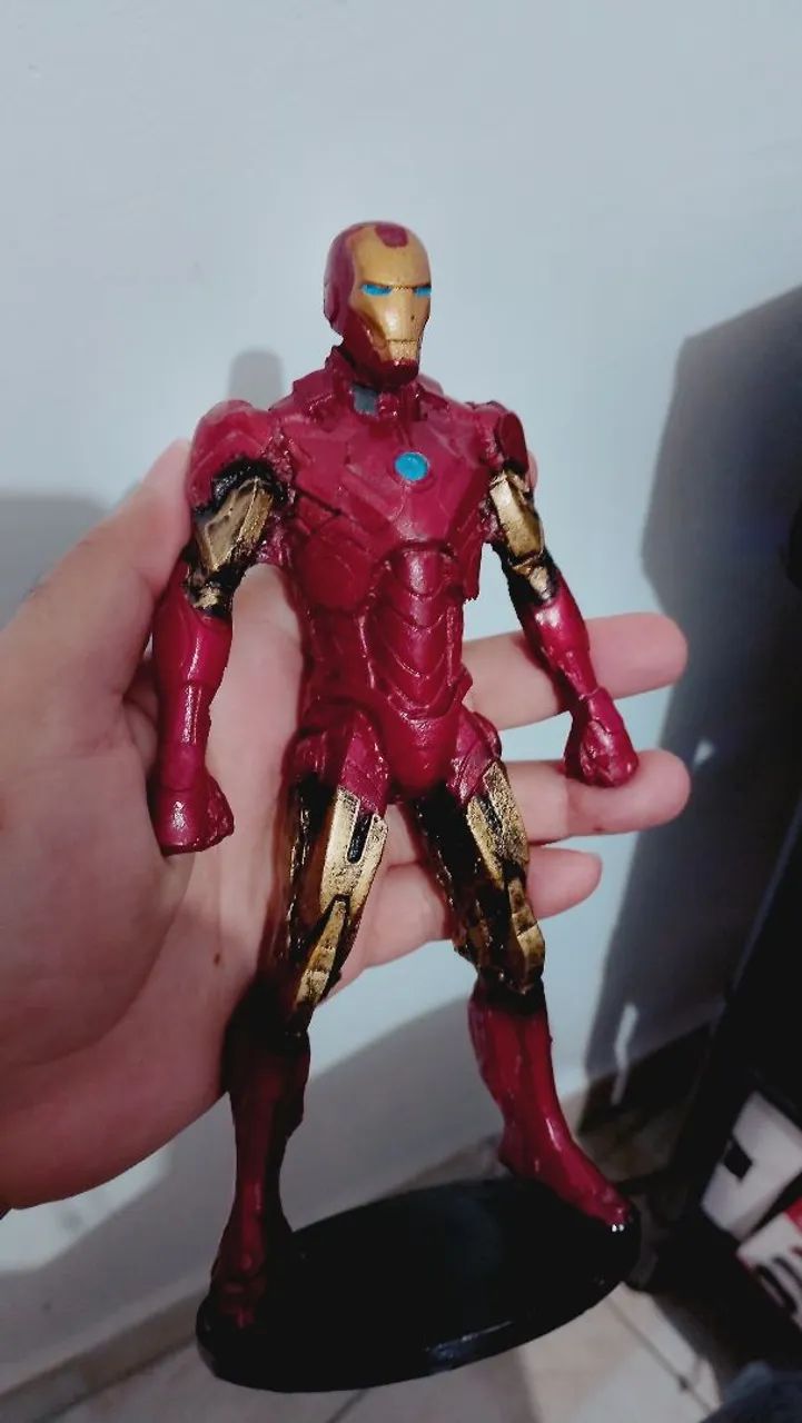 Action figure homem de ferro e pantera negra - Foto 3