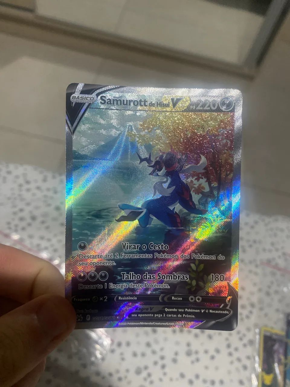 Card de pokémon Samurott de Hisui V