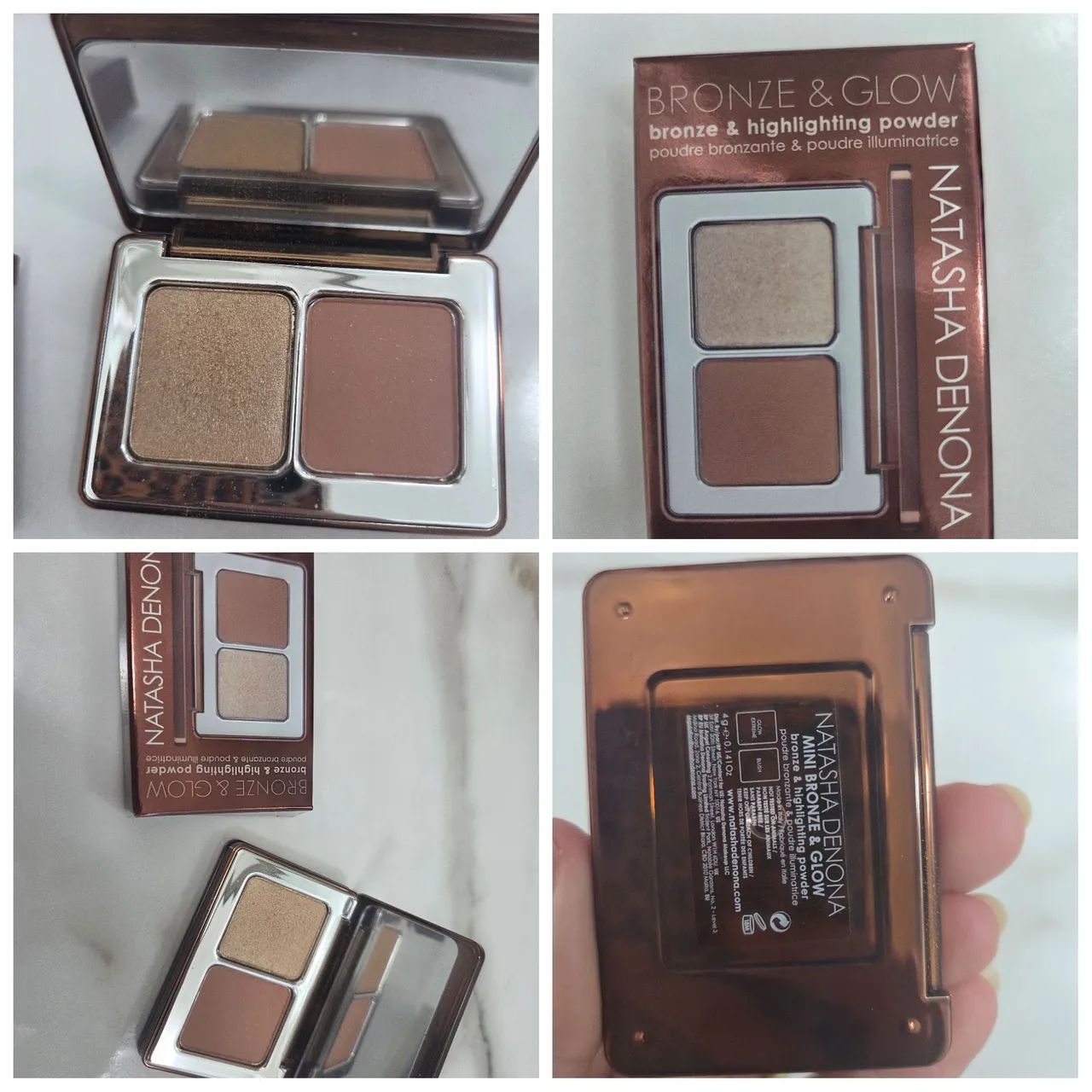 Natasha denona mini paleta bronzer e iluminador 