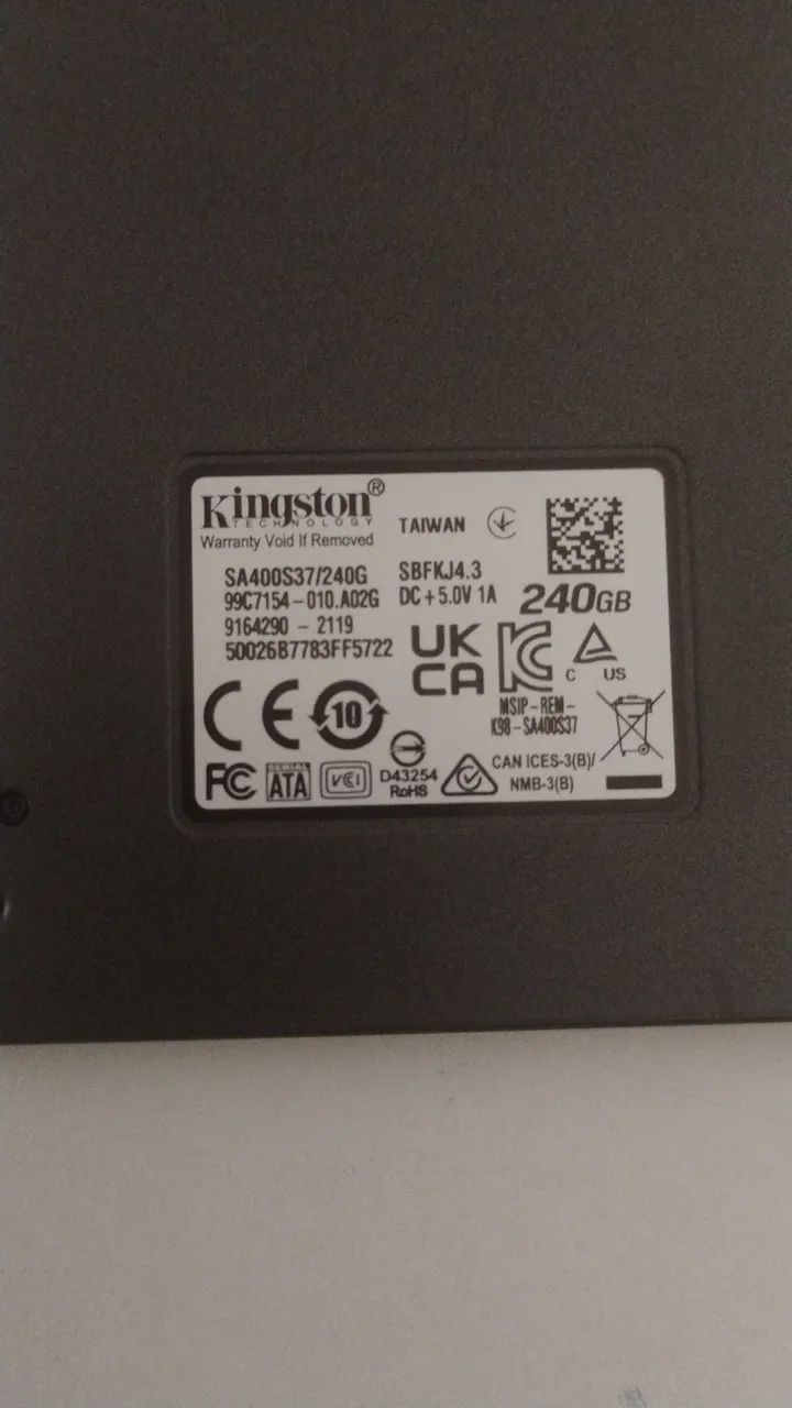 SSD 240 gb Kingston + case USB - Foto 3