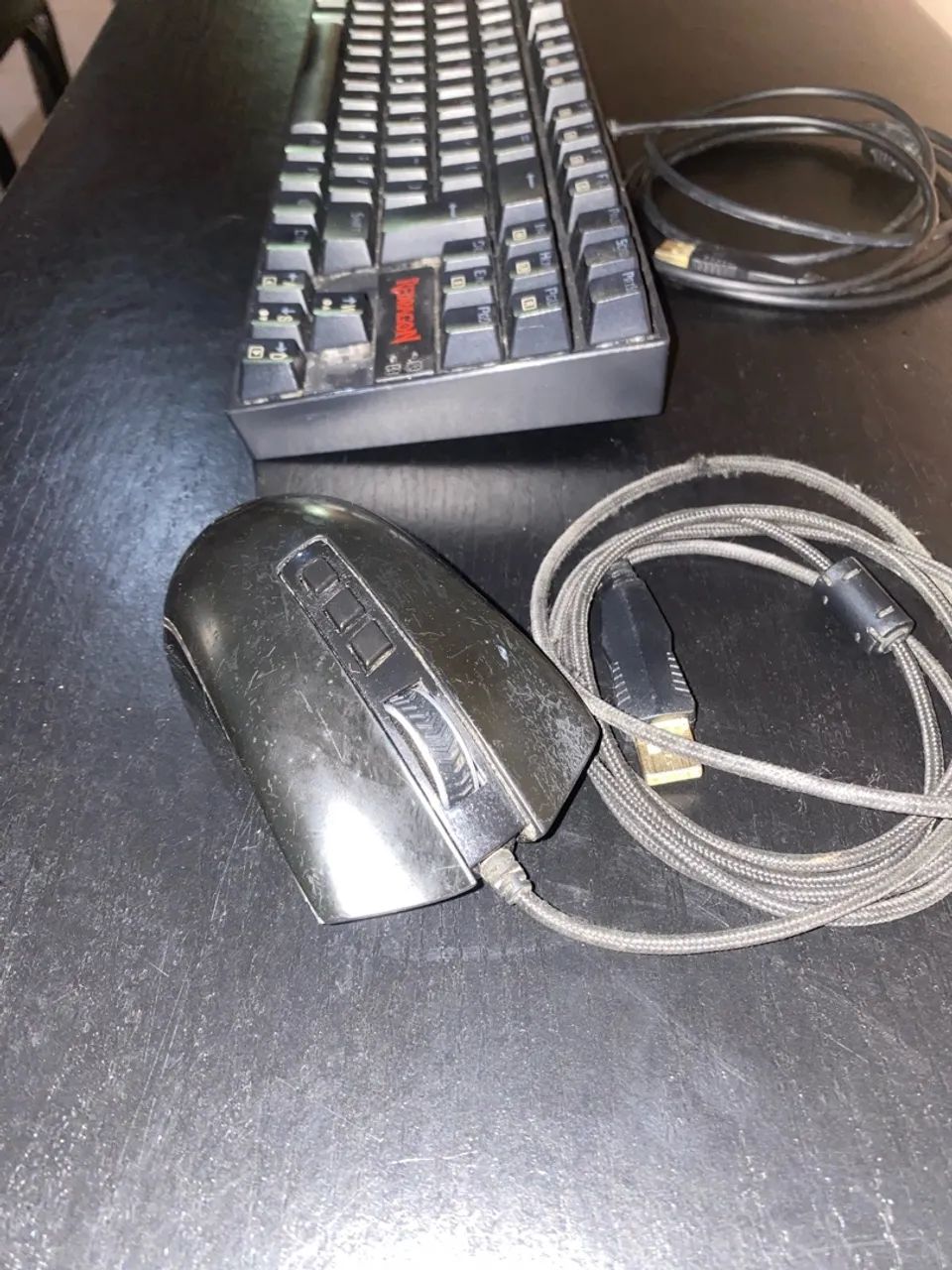 TECLADO E MOUSE REDRAGON USADO - Foto 2