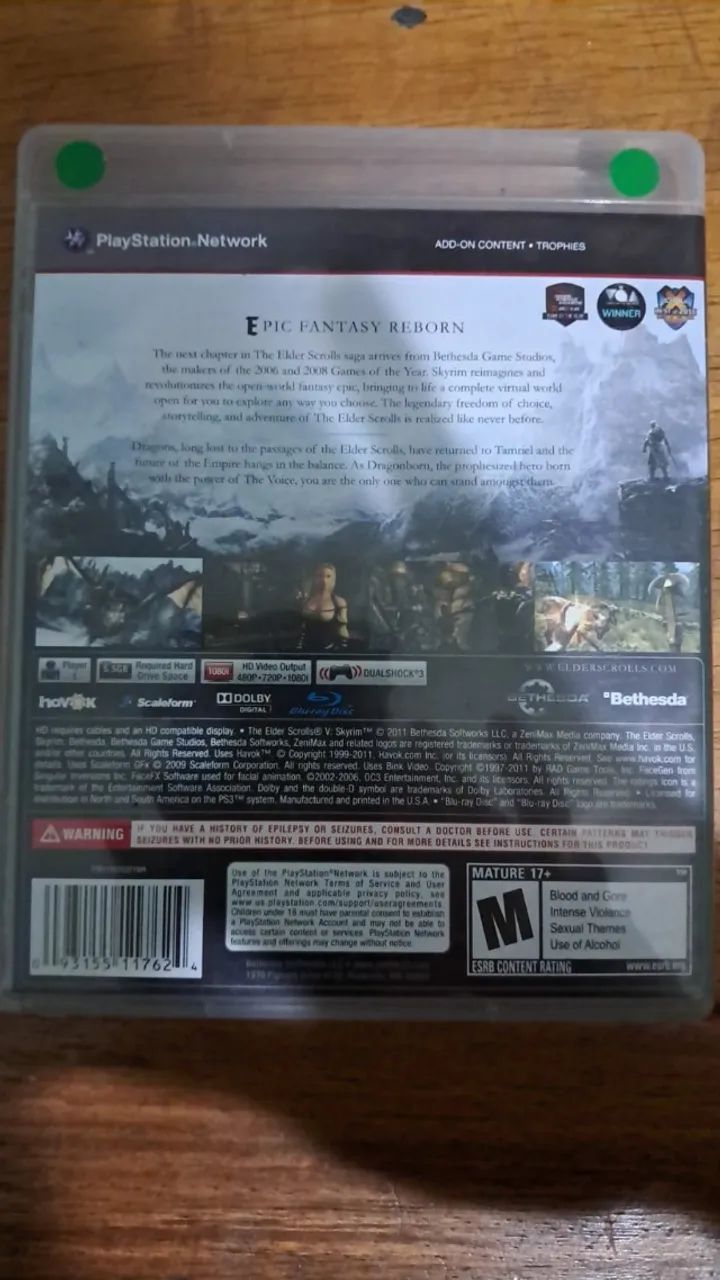 Jogo Skyrim PS3 - Foto 2