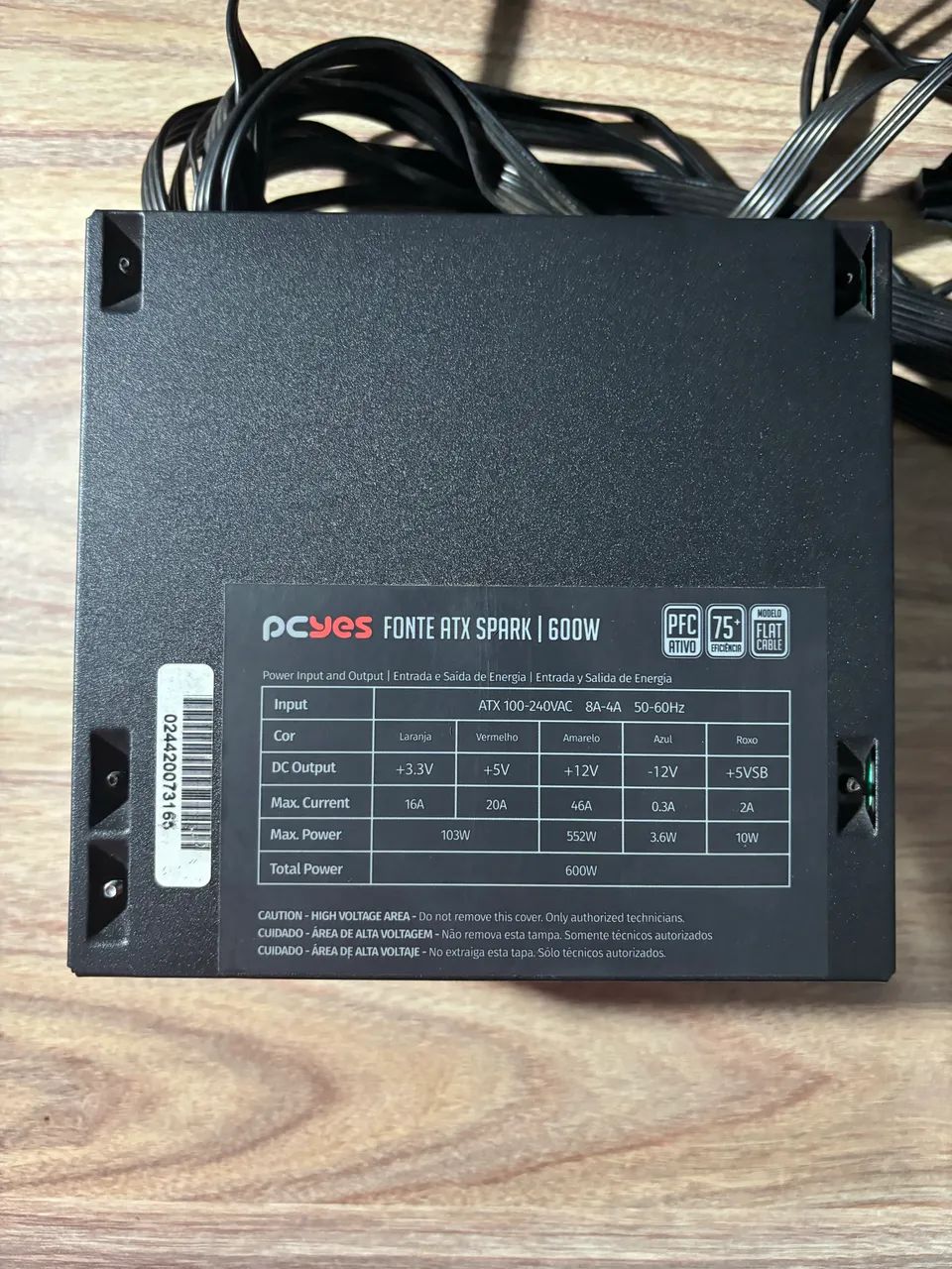 Fonte PCYES Spark 600w  - Foto 2