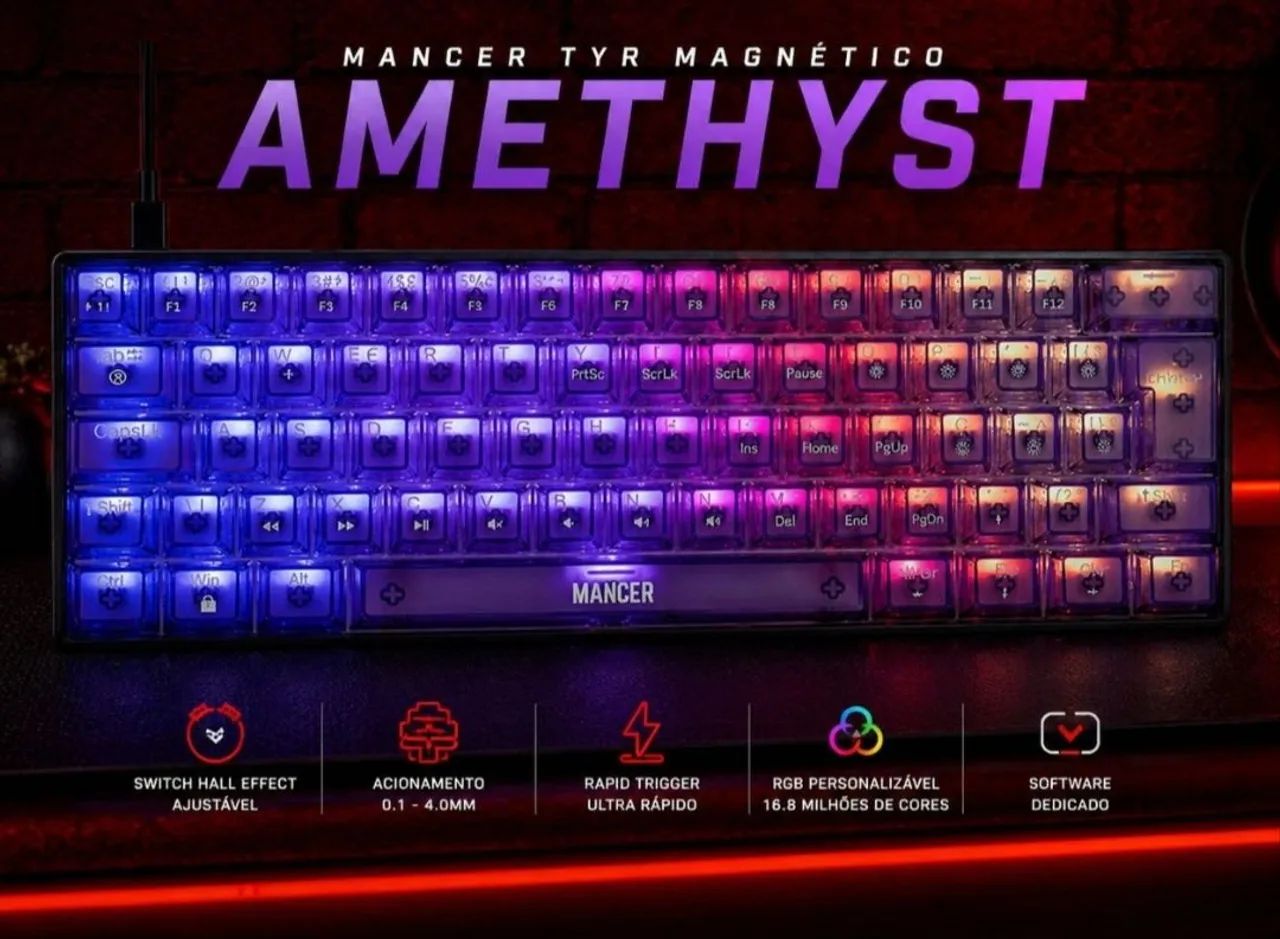 Teclado magnético Mancer Amethyst RGB  - Foto 2