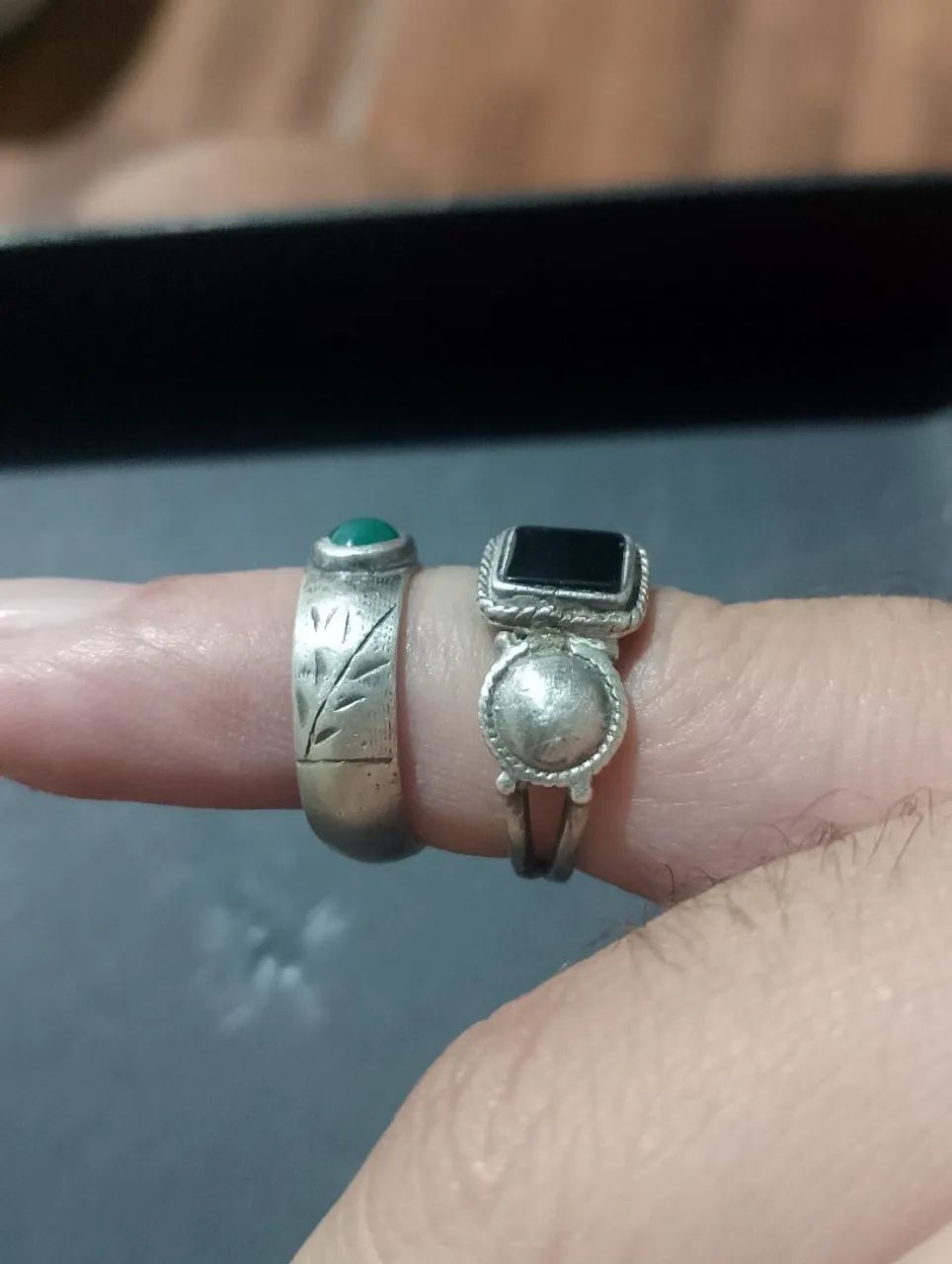 Lindos anéis de prata. Com pedras  - Foto 2