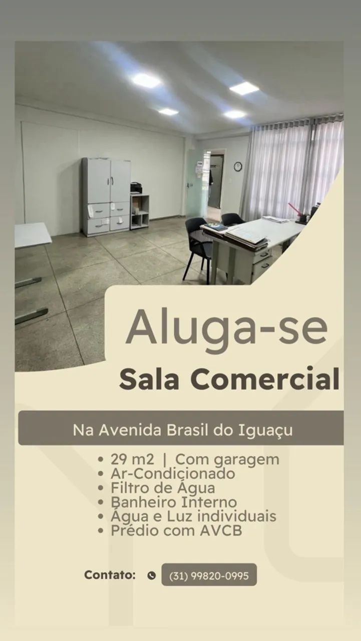 Alugo Sala Comercial Av. Brasil - Iguaçu  - Foto 2