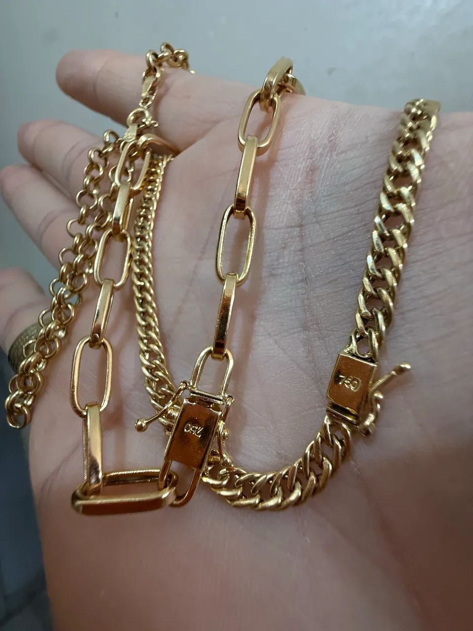 Pulseira de ouro 18k certificado garantia eterna  - Foto 2