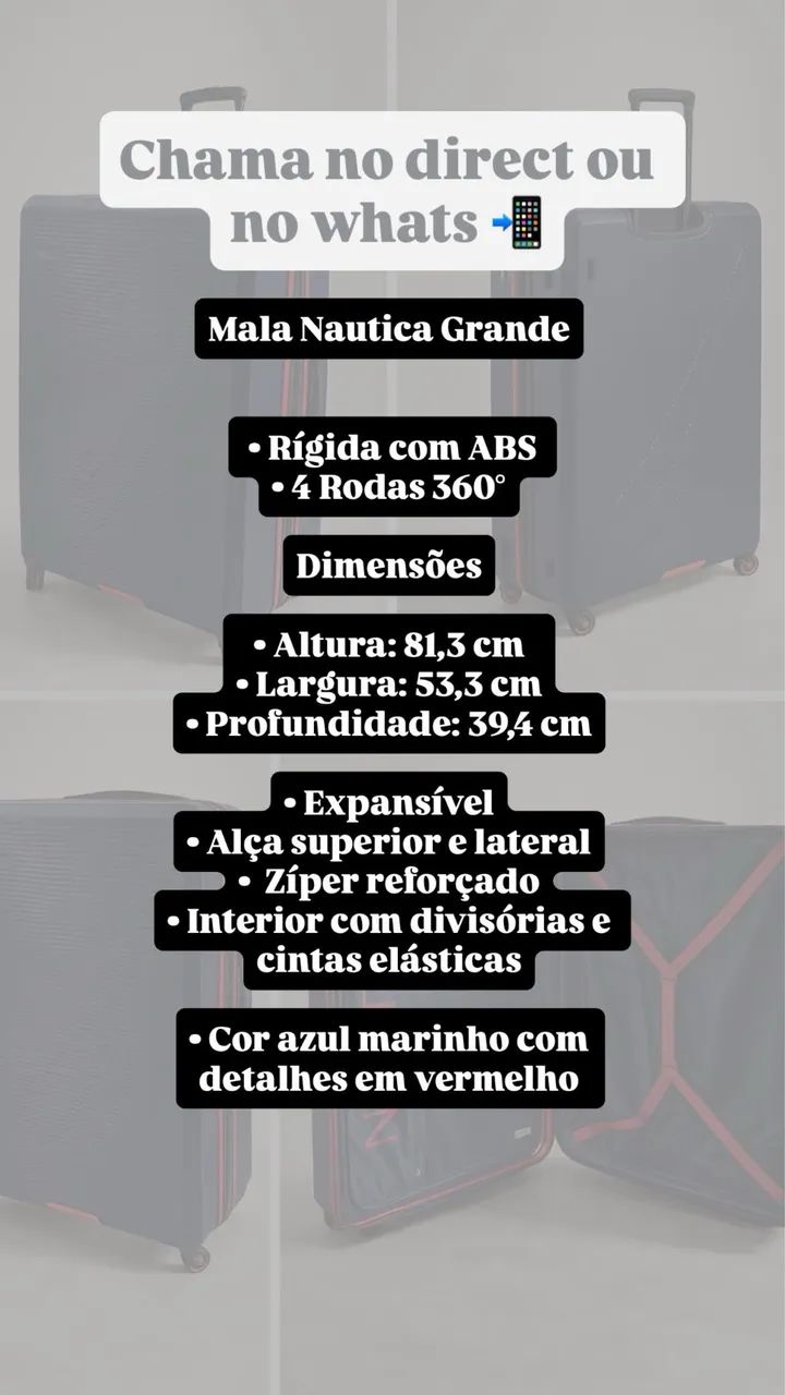 Mala de viagem Náutica  - Foto 2