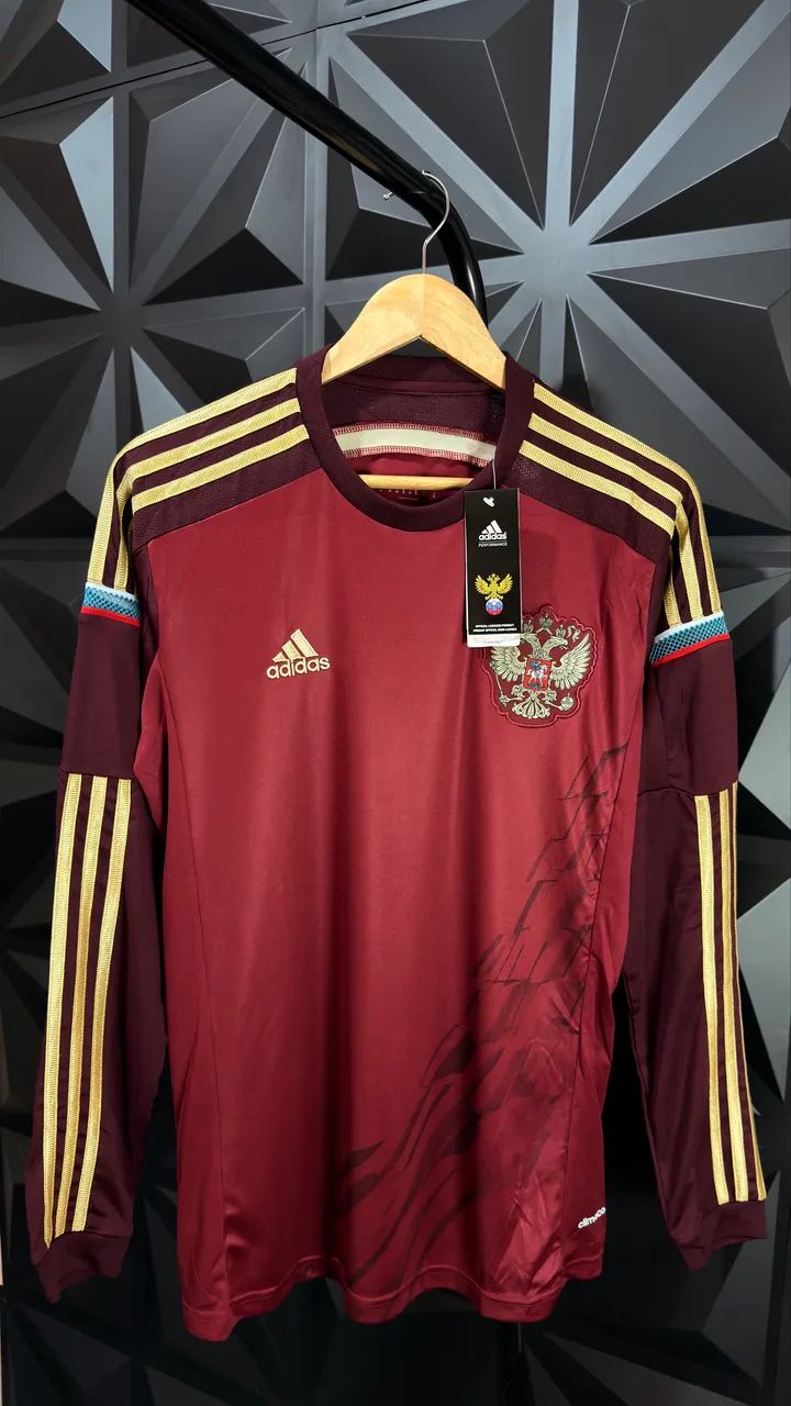 Camisa da Rússia ano 2014 manga longa rara - Foto 3