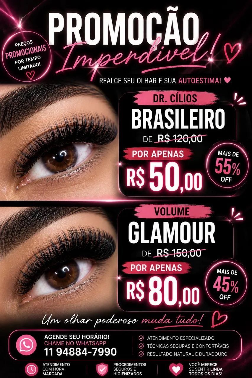 Extensão de cílios 